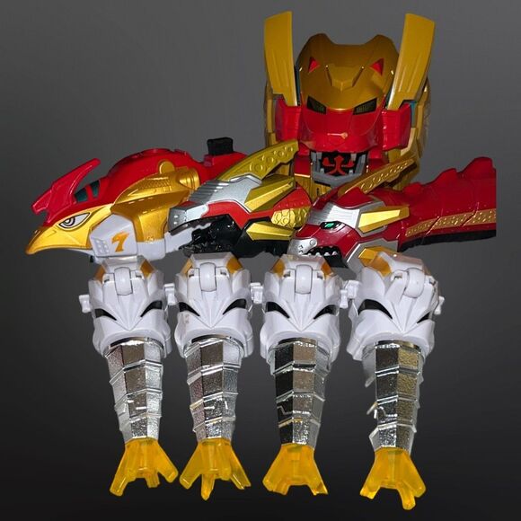 5 lbs Bandai Power Ranger Robot Parts Megazord, Samurai, Claw Zord, Not Complete - Picture 5 of 7